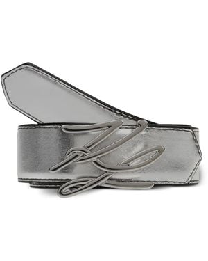 KARL LAGERFELD K/Autograph H3 Belt - Grey