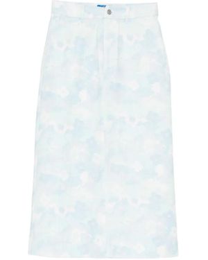SPORT b. by agnès b. Floral Midi Skirt - White