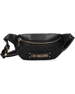 Love Moschino Quilted Belt Bag - Black