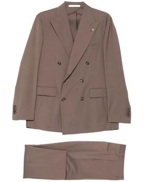 Tagliatore Double-Breasted Suit - Brown