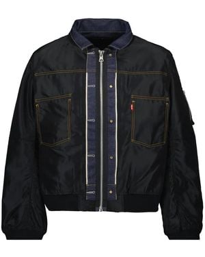 Sacai X Levi's Reversible Denim Jacket - Black