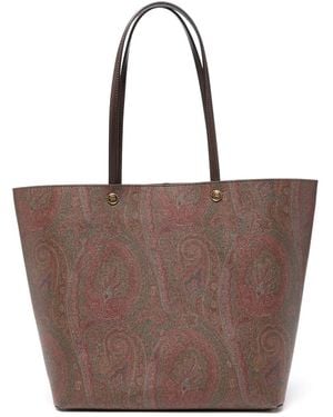 Etro Paisley-Print Shoulder Bag - Brown