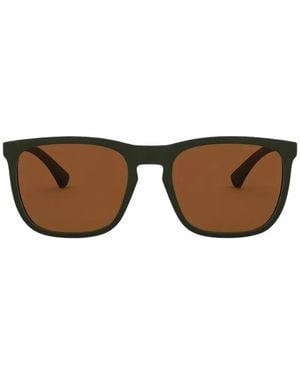 Emporio Armani Square-Frame Sunglasses - Green