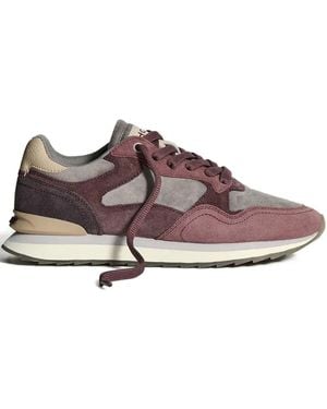 HOFF Panelled Lace-Up Trainers - Brown