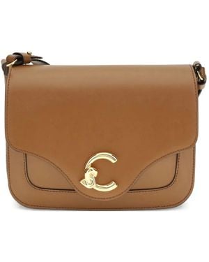 Coccinelle Small C-me Logo Shoulder Bag - ブラウン