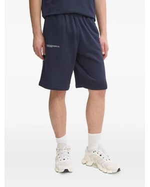 PANGAIA Bermudas Con Detalle Del Logo - Azul