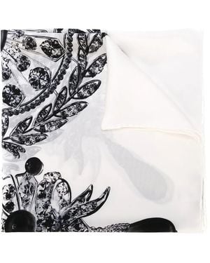 Givenchy Fular Con Estampado - Blanco