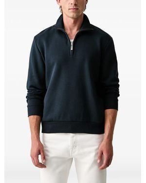Colmar Quarter-Zip Ribbed-Trim Sweatshirt - Blue