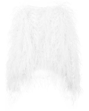 Carolina Herrera Feather Jumper - White