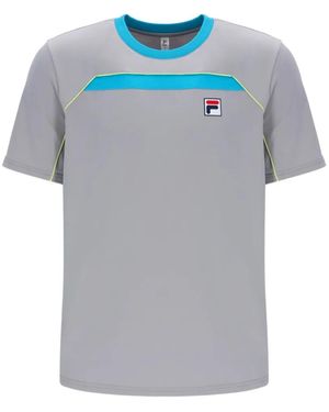 Fila Backspin T-Shirt Met Logopatch - Blauw