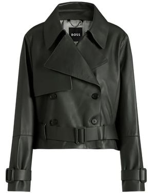 BOSS Cabanjacke Mit Gürtel - Schwarz