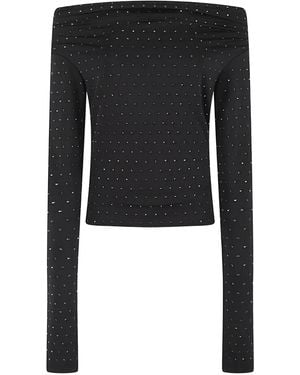 ANDAMANE Top de tirantes con detalles - Negro