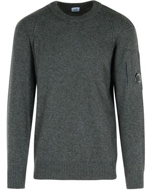 C.P. Company Gerippter Pullover - Grau