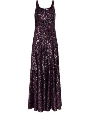 Rabanne Sequin-Embellished Maxi Dress - Purple