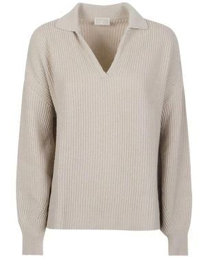 Drumohr V-Neck Sweater - White