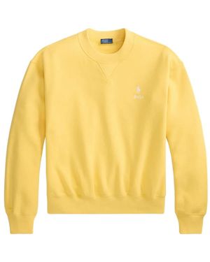 Polo Ralph Lauren Logo-Embroidered Sweatshirt - Yellow