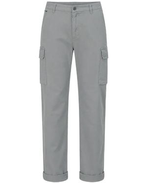 Mason's Tapered Cargo Trousers - Grey
