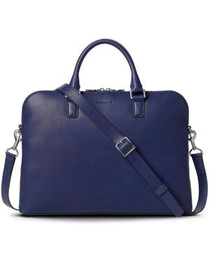 Shinola Leather Briefcase - Blue