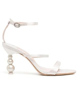 Sophia Webster 85Mm Rosalind Pearl Sandals - White