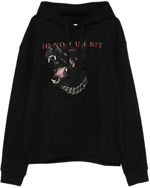 ih nom uh nit Hoodie À Imprimé Chien - Noir