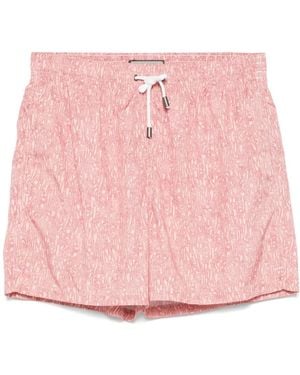Canali プリント トランクス水着 - ピンク