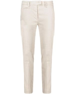 Dondup Slim Cropped Trousers - Natural