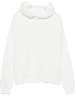 Woc Phoenix Ribbed-Trim Hoodie - White