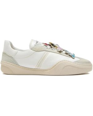 Acne Studios Charm-Detail Low-Top Sneakers - White