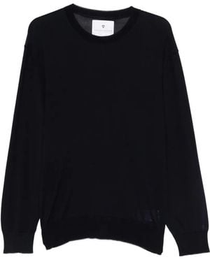 Seven Gauge Pullover Mit Rundhalsausschnitt - Schwarz