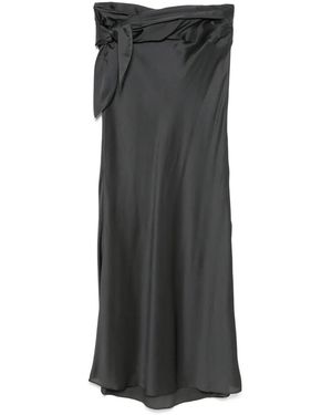 Christopher Esber Wrapped Silk Skirt - Grey