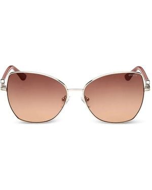GUESS EYEWEAR Lunettes De Soleil À Monture Papillon - Pink
