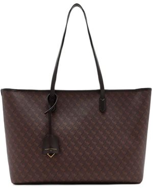 Tammy & Benjamin Gm Shopper Monogram Tote Bag - Brown