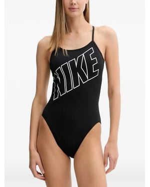 Nike Maillot De Bain À Logo Imprimé - Noir