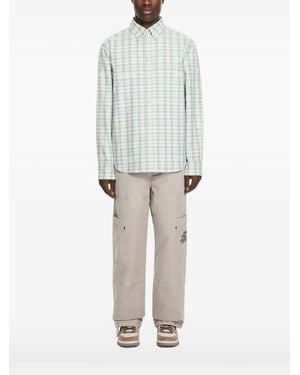 Off-White c/o Virgil Abloh Marker Check Flannel Regular Shirt - White