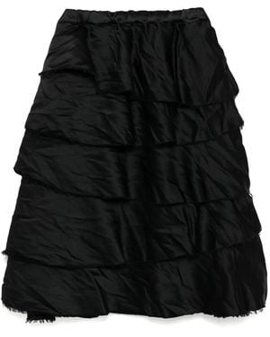 COMME DES GARÇON BLACK Layered Skirt - Black