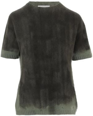 Oliver Lattughi Short-Sleeve Cashmere Jumper - Black