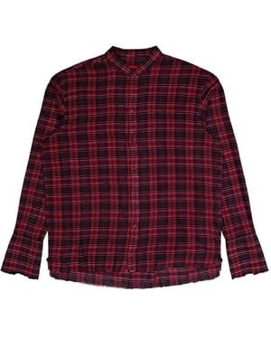424 Check Flannel Shirt - Red