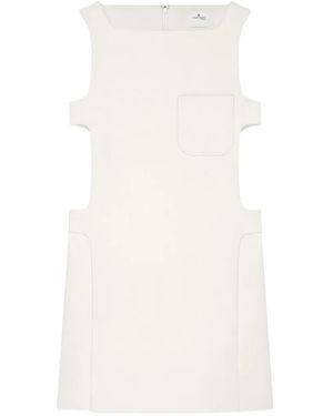 Courreges Cut-Out Sleeveless Mini Dress - White