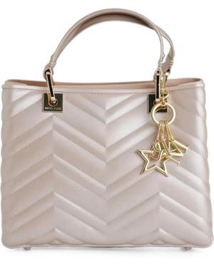 Marc Ellis Mini Flat Krissy Wave Tote Bag - Natural