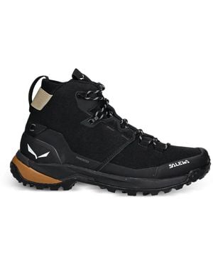 Salewa Logo-Print Performance Footwear - Black