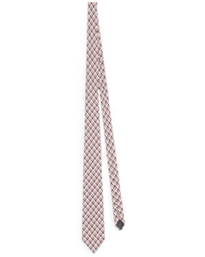 Dries Van Noten Cotton Flannel Tie - White