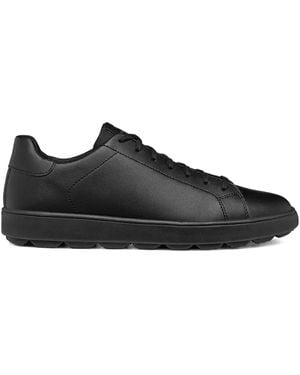 Geox SphericaTM ECUB-1 lace-up leather sneakers - Negro