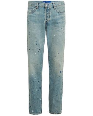 KARL LAGERFELD Logo-Patch Jeans - Blue