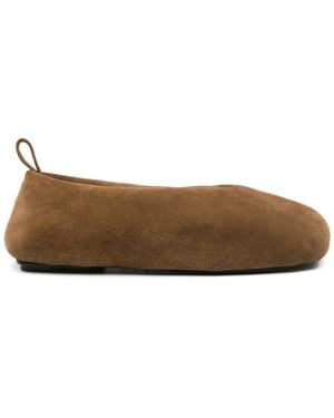 Carven Suede slippers - Marrón