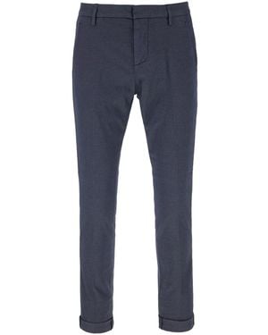 Dondup Concealed-Fastening Tapered Pants - Blue