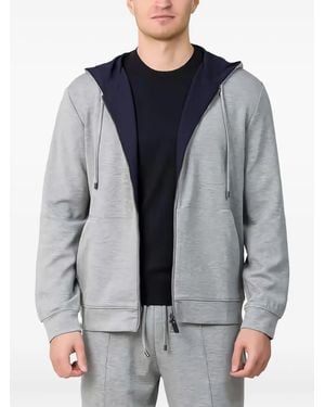 Canali ジップアップ パーカー - グレー