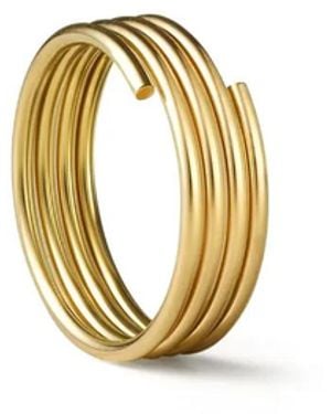 Shihara 18Kt Stack Hoop 01 Earring - Metallic