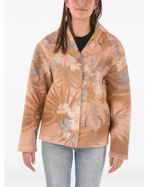 Maison Margiela Floral-Print Blazer - Pink