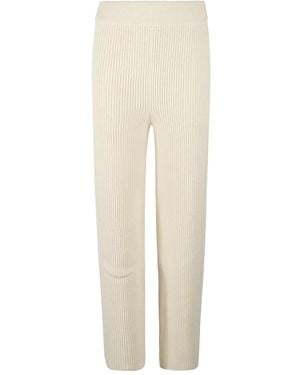 Jil Sander リブニット パンツ - ナチュラル