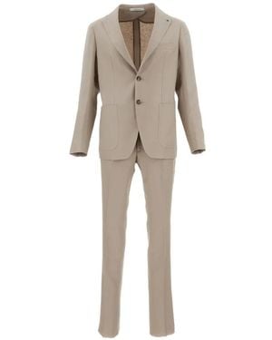 Tagliatore Montecarlo Linen Suit - Natural